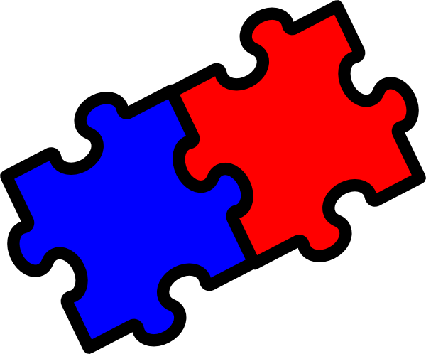 Puzzle Pieces Clip Art - vector clip art online ...