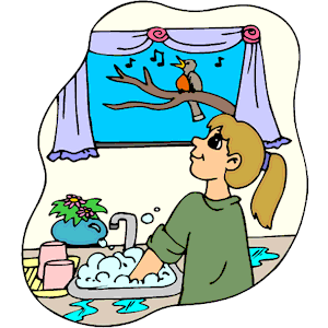 Washing Dishes Clipart