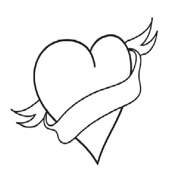 Broken Heart Coloring Pages