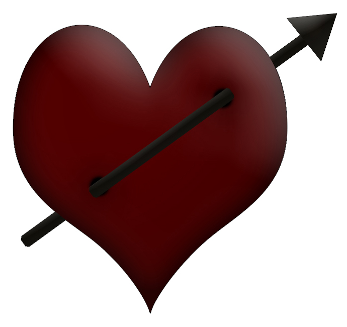 Best Photos of Heart With Arrow In It - Love Heart with Arrow, Red ...