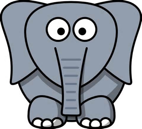 Tiger Clip Art Vector Online Royalty Free Public - elephant face ...