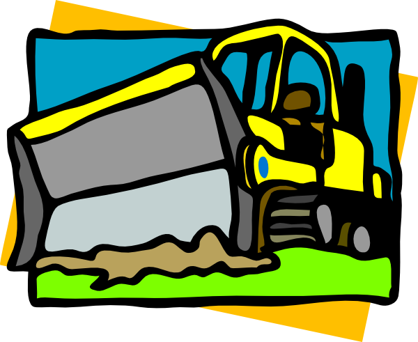 Bulldozer clip art - vector clip art online, royalty free &amp; public ...