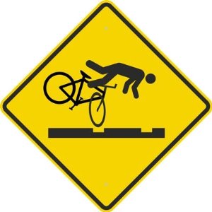 Streetcar Tracks Cyclist Trip Hazard, Diamond Grade ...