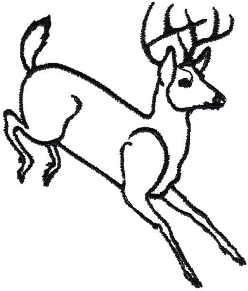 Animals Embroidery Design: Deer Outline from Grand Slam Designs