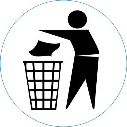 Keep Tidy Outside clip art vector, free vector graphics