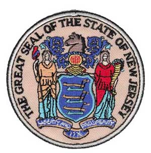 New Jersey State Seal Patch | Flying Tigers Surplus
