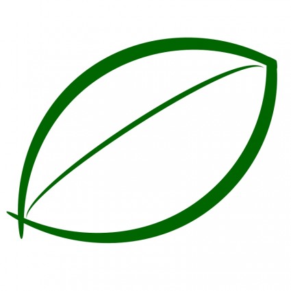 Small Green Leaf Icon Vector clip art - Free vector for free download