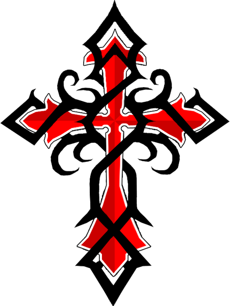 Amazing tribal cross tattoos for men