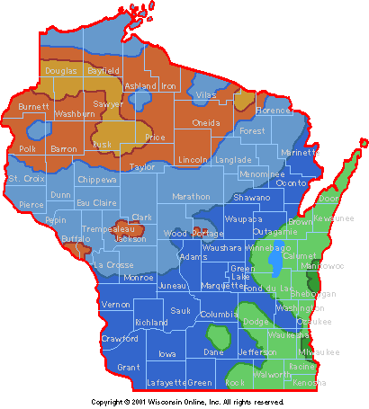 Gardening in Wisconsin: USDA Plant Hardiness Zones