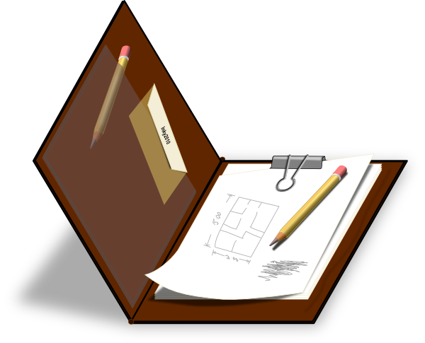 Free Brown Clipboard Clip Art