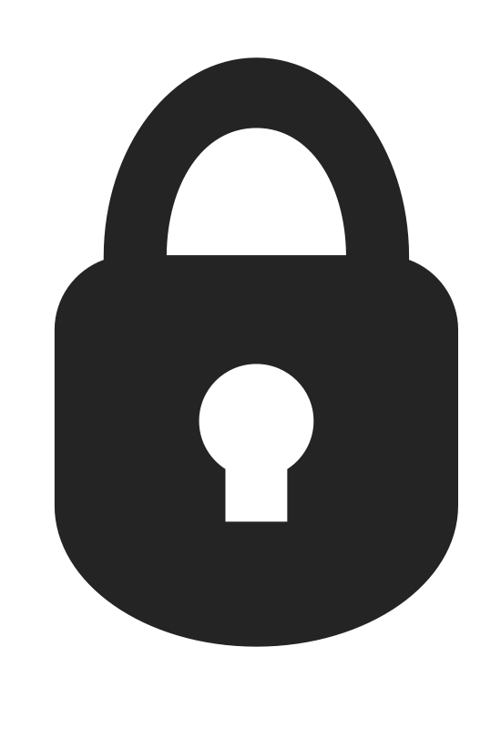 Padlock Icon (Rounded) Free Vector