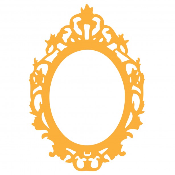 Verziert orange Rahmen Clipart Kostenloses Stock Bild - Public ...