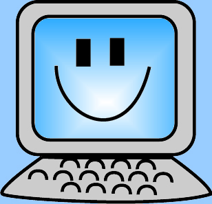 Happy Computer Clip Art