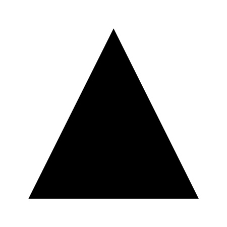 Stencils | Shapes | Triangle Shape Template Stencil - stencilease.