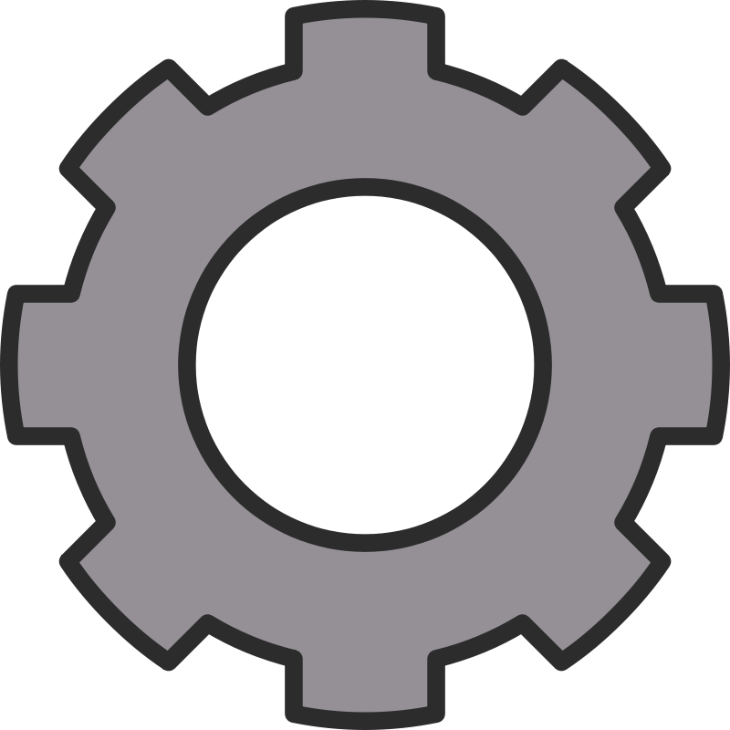 Clipart - Cog, cogwheel, gear, Zahnrad