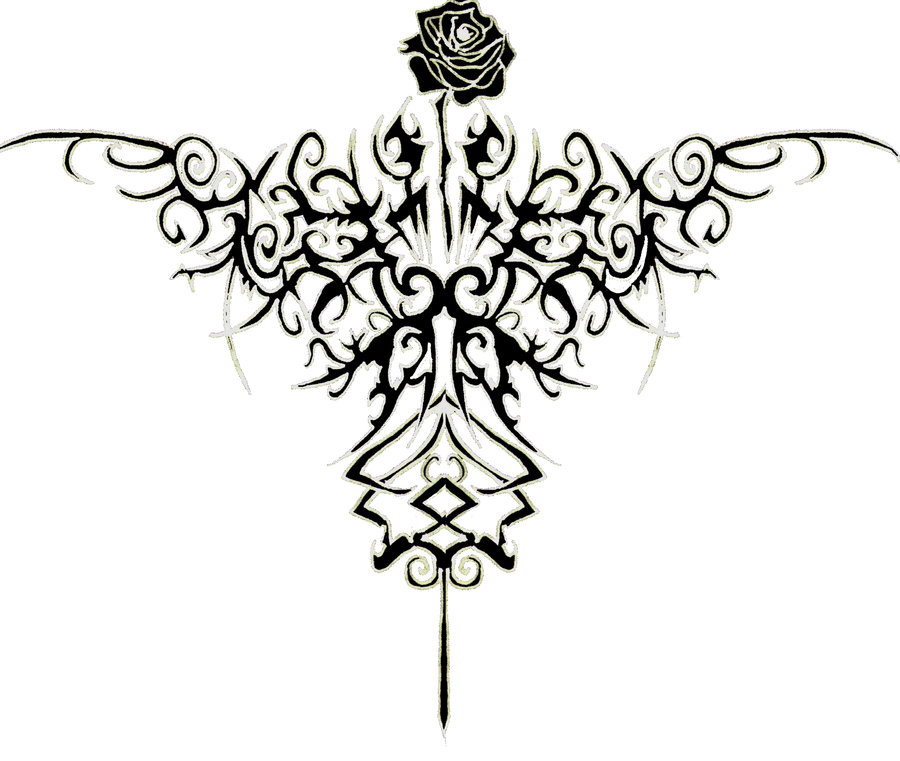 Tribal Rose Tattoo Design