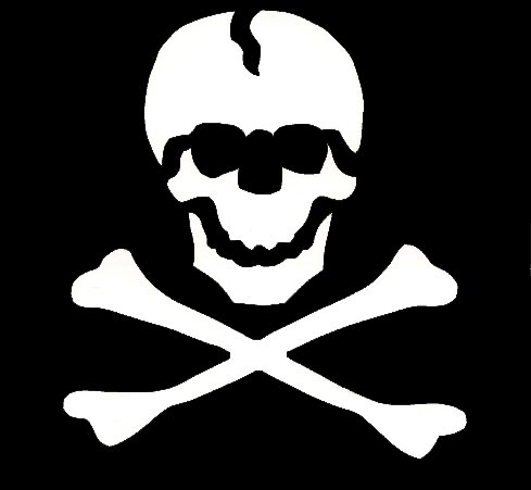 Skull Bones Stencil