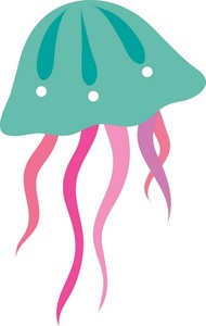 Free Jellyfish Clip Art Image - clip art illustration of a jellyfish