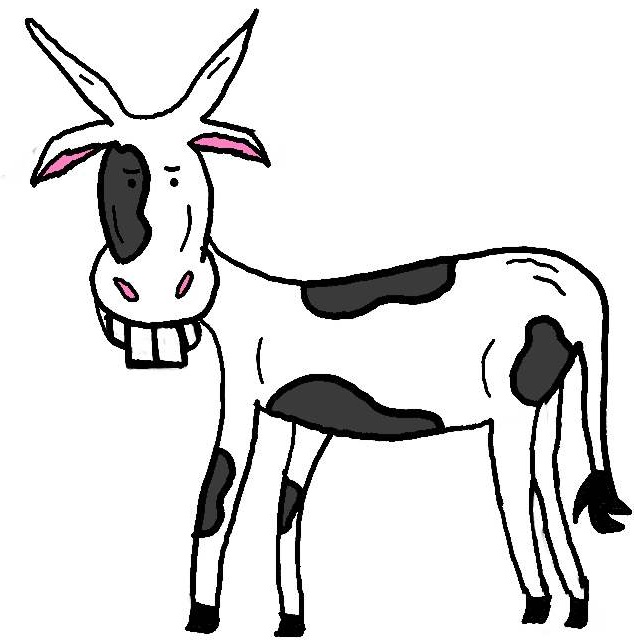 dead cow