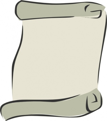 Gallery For > Scroll With Writing Clipart