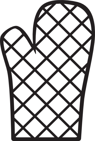 Cartoon Oven Mitt Abbemhsr - Free Clipart Images