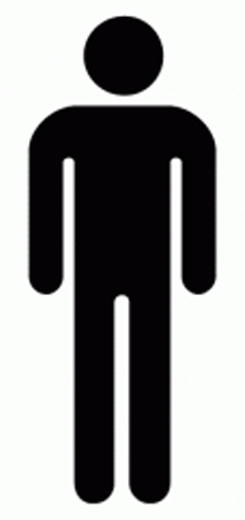 Mens restroom clipart