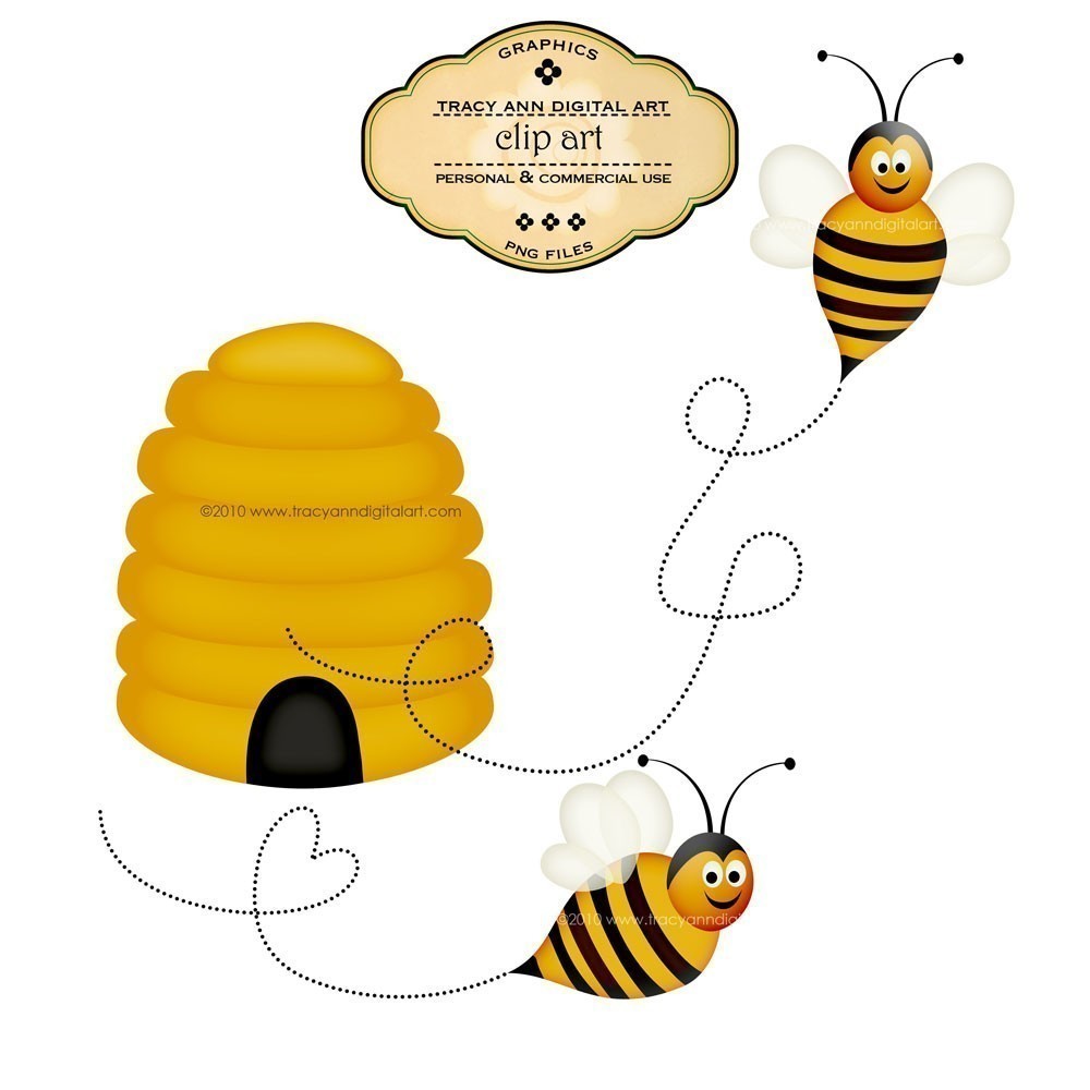 Bee Hive Border Clipart