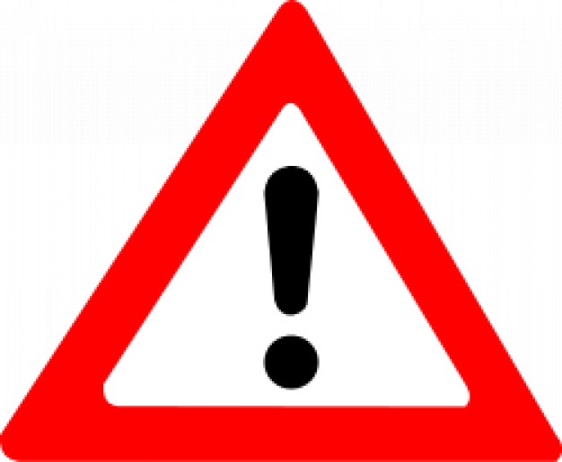 Red and white warning sign - Signs and symbols | Pixempire