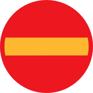 No Entry clip art Free Vector / 4Vector