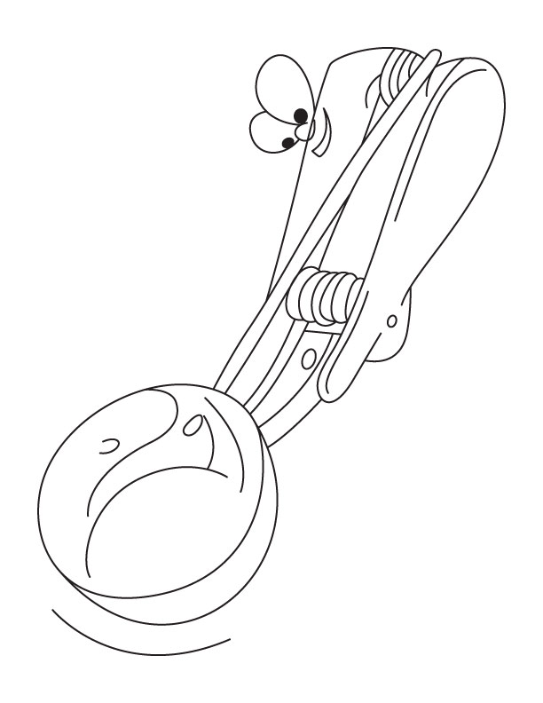 10 scoops of ice-cream Colouring Pages
