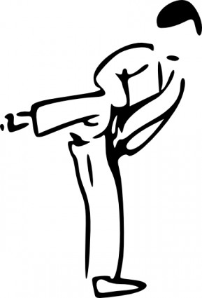 Karate Kick Clipart - Free Clipart Images