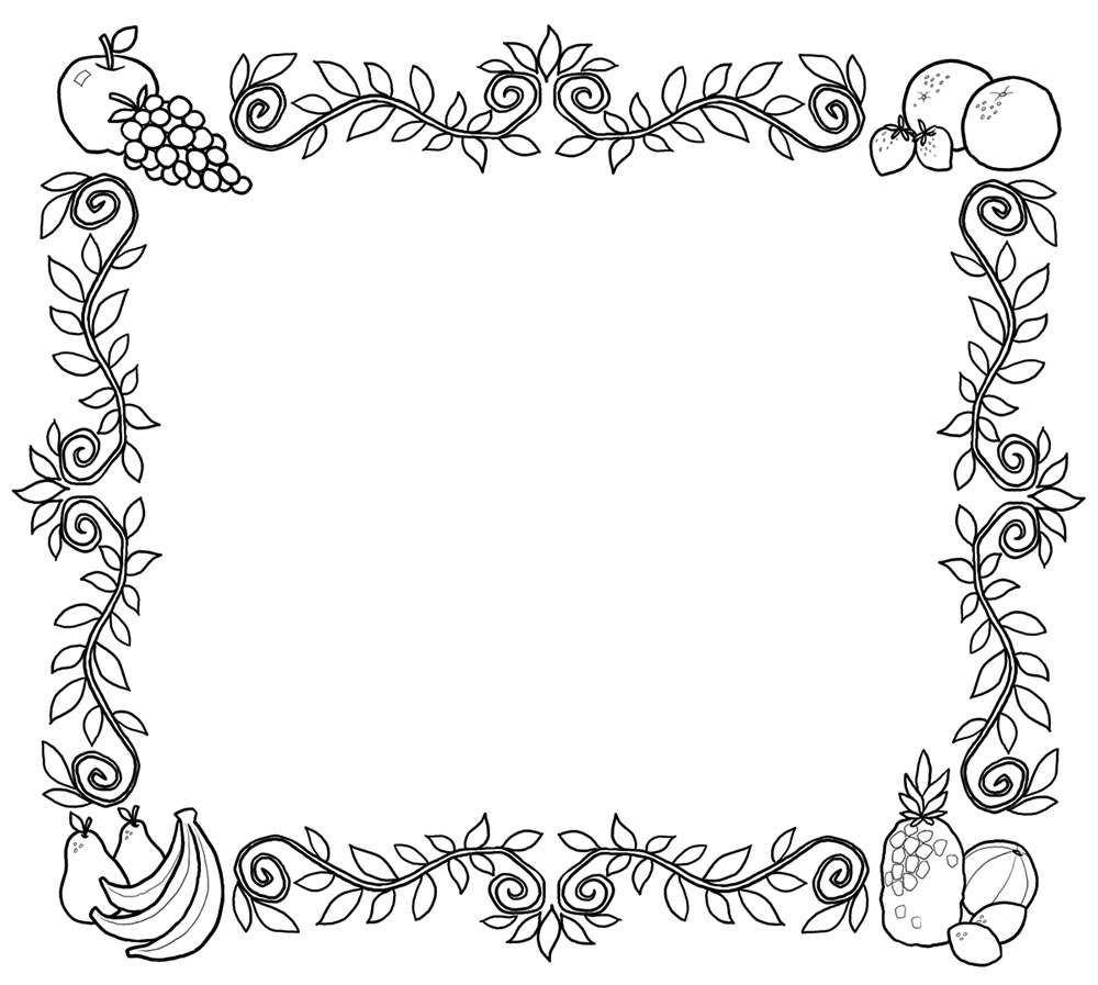 Fruit Border Clip Art