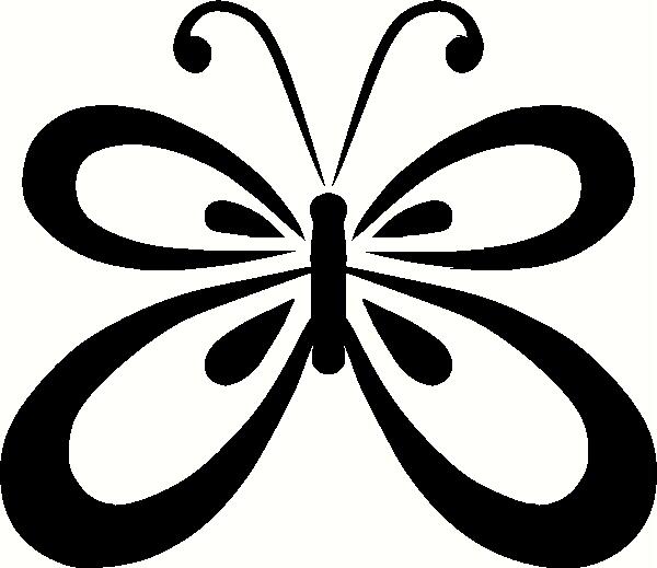 Outline Of A Butterfly