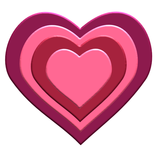 All Free Digital Scrapbook transparent png hearts of different ...