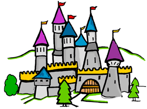 Medieval Knight And Castle Clipart