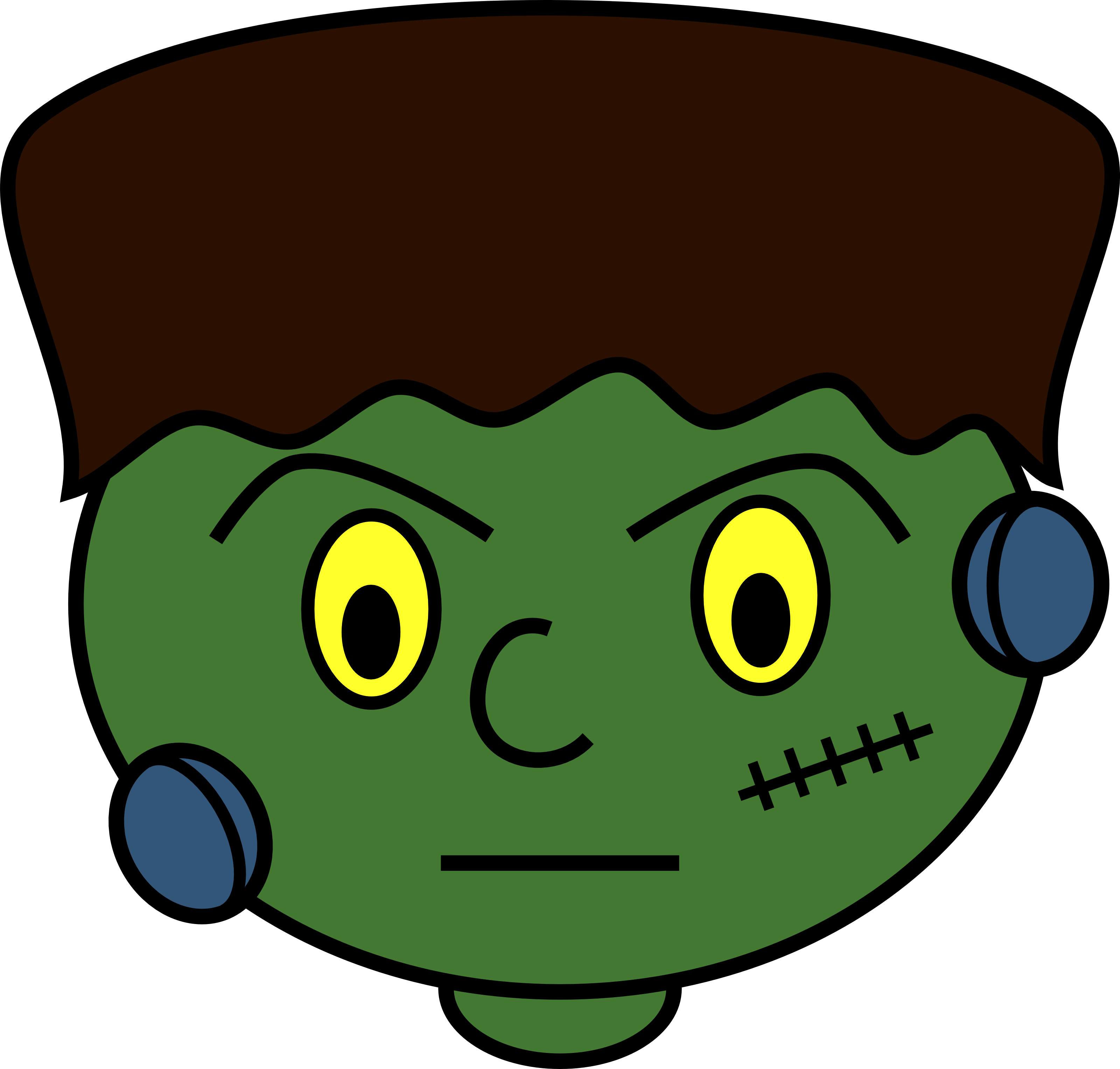 Frankenstein eyes clipart - Clipartix