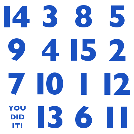 Grey Matters: Mental Gym: 15 Puzzle Magic Square Quiz