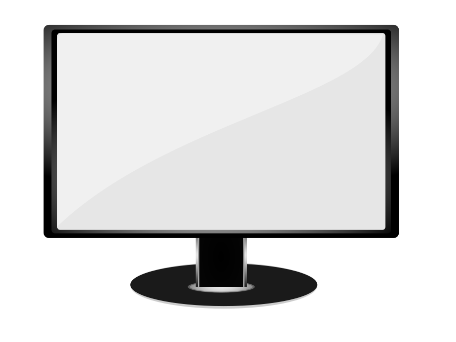 Tv Screen Clipart Black And White - Free Clipart ...
