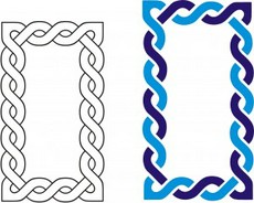 Simple Celtic Square Borders | Design images