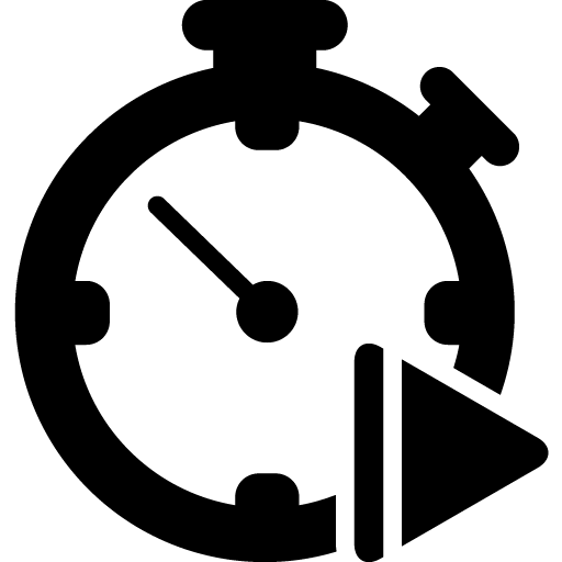 Play Pause Stopwatch Vector Icon, 46878
