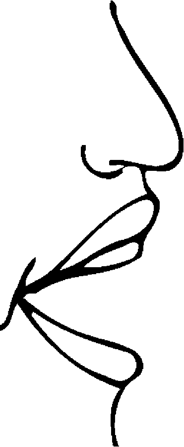 Mouth With Teeth Coloring Page