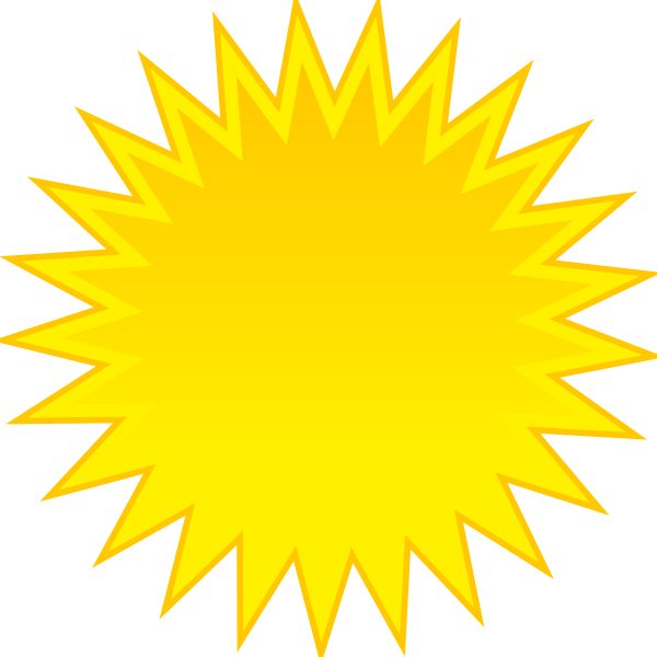Sun clip art Free Vector
