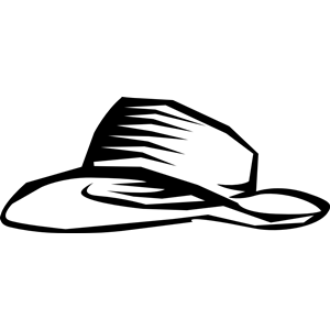 wide brim hat clipart, cliparts of wide brim hat free download ...