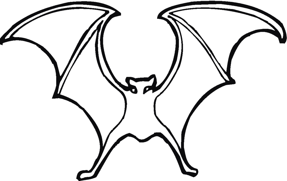 Bat Line Drawing Clipart - Free to use Clip Art Resource