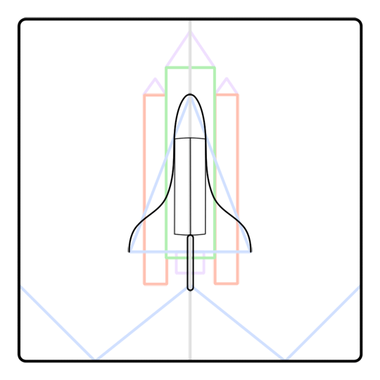 Draw a Cartoon Spaceship