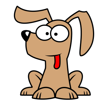 Drawing Of A Cartoon Dog - ClipArt Best