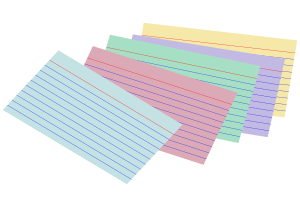 Stack of colored index cards Clipart, vector clip art online ...