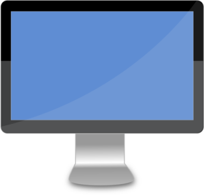 Desk Top Computer Screen clip art - vector clip art online ...