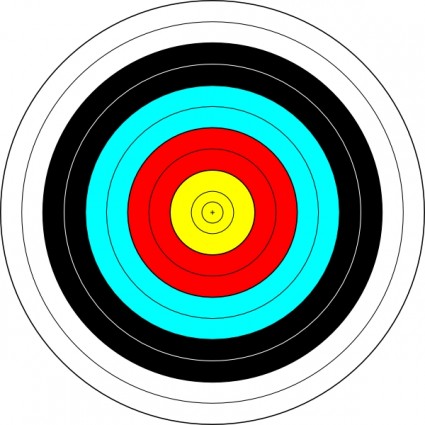 Archery Target clip art Free vector in Open office drawing svg ...