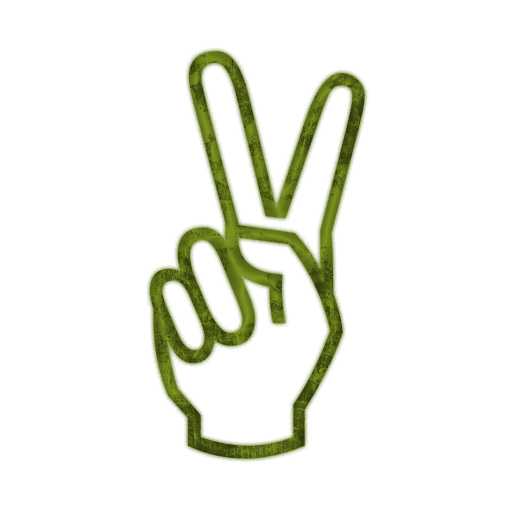 Hand Peace Sign Clipart